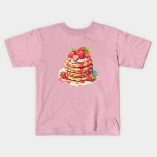 Strawberry Pancakes Kids T-Shirt